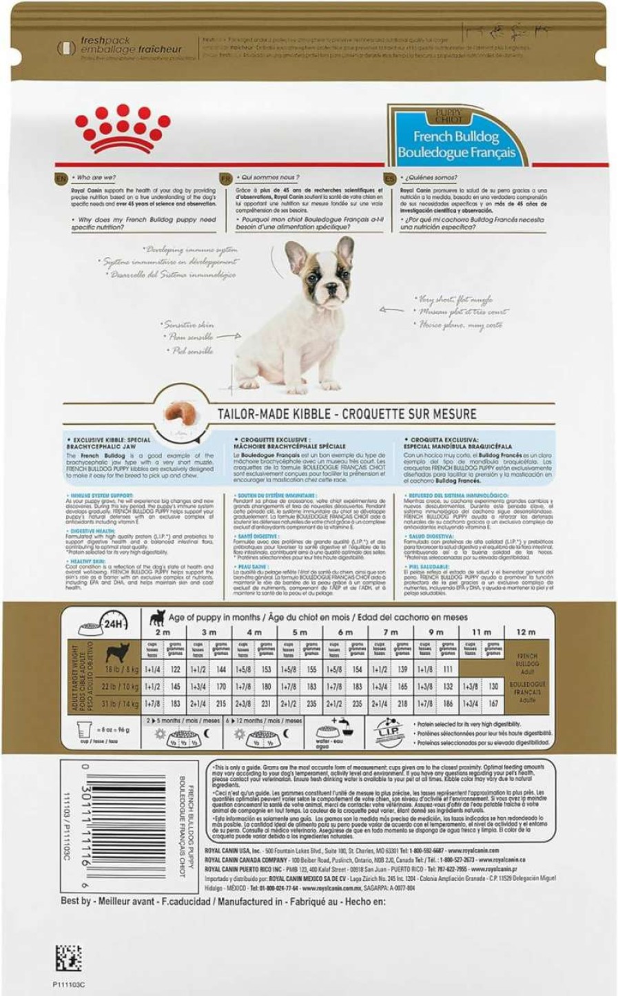 cat food dry Royal Canin | Royal Canin French Bulldog Puppy Dry Dog Food, 3 Lb Bag