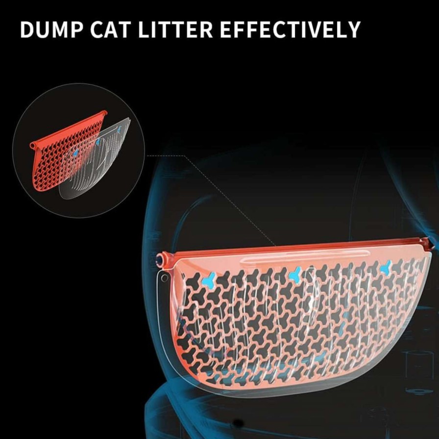 cat litter PETKIT | Petkit Baffle For Emptying Cat Litter,One Click Cat Litter Remover Exclusive For Petkit Puramax Self-Cleaning Cat Litter Box,3Pcs