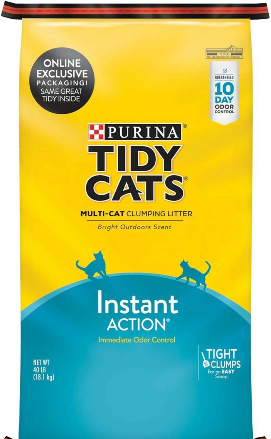 cat litter Purina Tidy Cats | Purina Tidy Cats Clumping Cat Litter, Instant Action Multi Cat Litter - 40 Lb. Bag