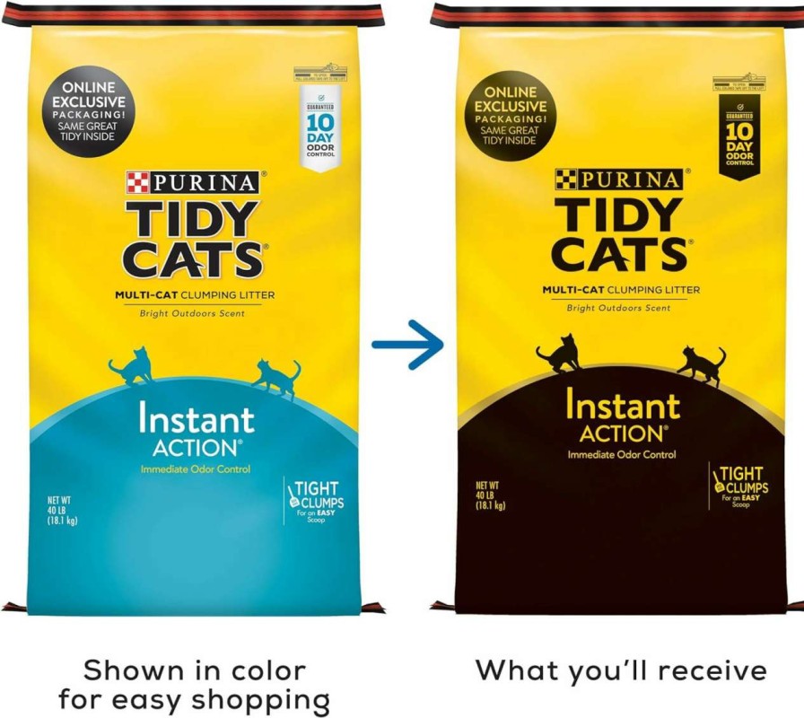 cat litter Purina Tidy Cats | Purina Tidy Cats Clumping Cat Litter, Instant Action Multi Cat Litter - 40 Lb. Bag