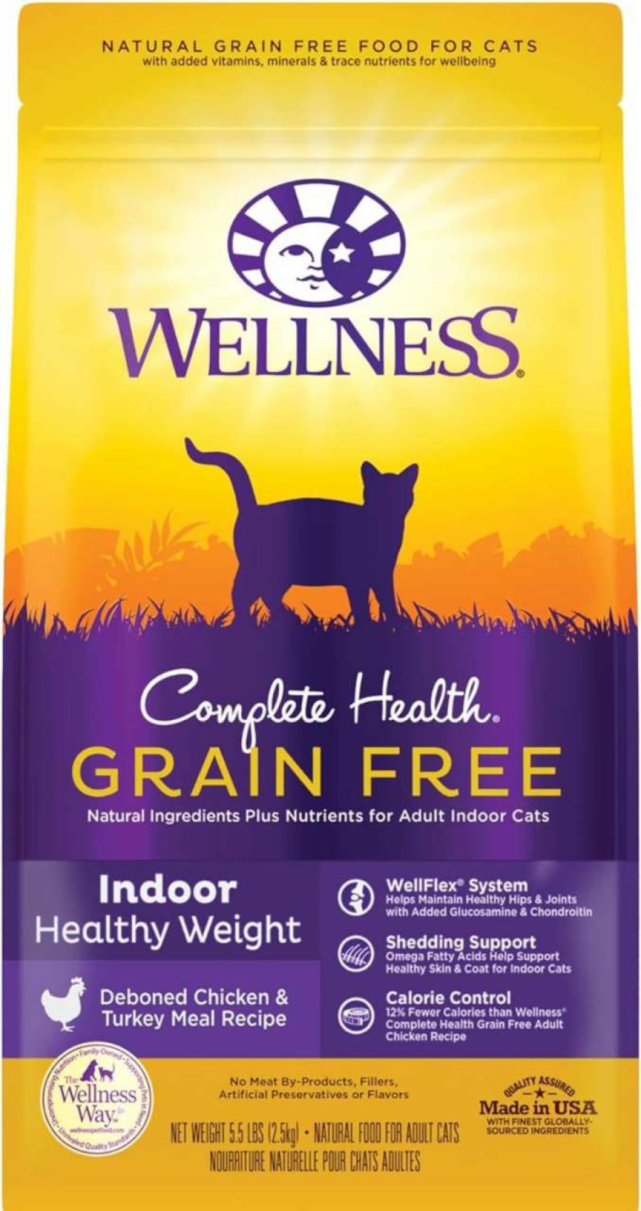 cat food Wellness Natural Pet Food | Wellness Complete Health Grain Free Dry Kitten Food, 5.5 Pound Bag + Wet Kitten Food, 3 Ounce Can (Pack Of 24)