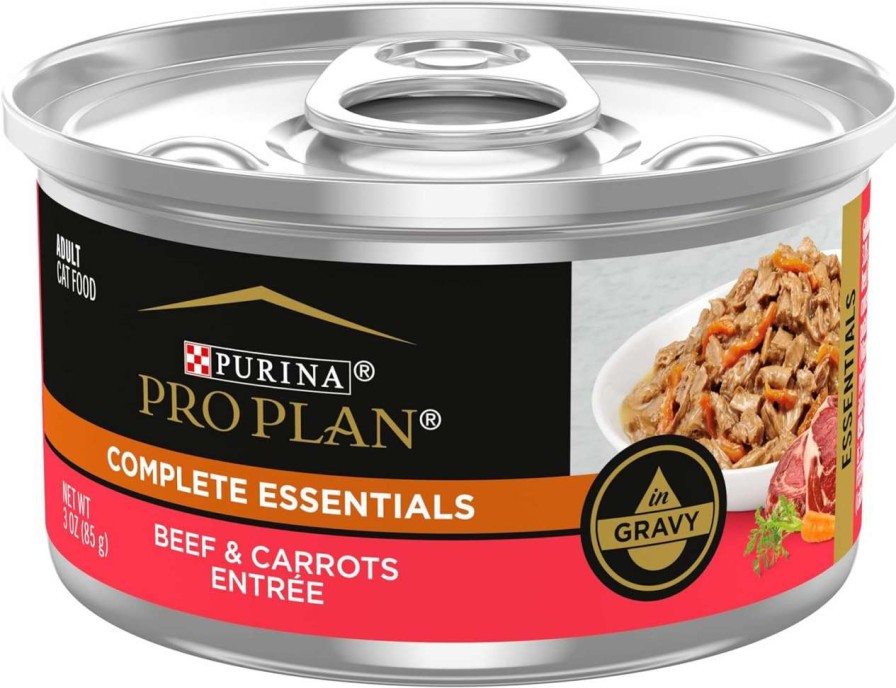 cat food wet Purina Pro Plan | Purina Pro Plan High Protein Cat Food Gravy, White Meat Chicken And Vegetable Entree - (24) 3 Oz. Pull-Top Cans