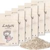 cat litter Lady N | Lady N - Tofu Cat Litter, Strong Clumping Ultra Absorbent, Dust-Free Low Tracking, Enviro-Probiotic And Activated Carbon For Odor Control 18Lb (3 Packs Unscented)