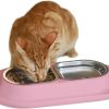 cat food wet Hepper | Hepper Nomnom - Spill Proof Elevated Cat Bowls For Food And Water - Whisker Relief Cat Bowl + Raised Cat Food Bowls: A Safe Cat Dish For Messy Cats - Stainless Steel Cat Bowl Station