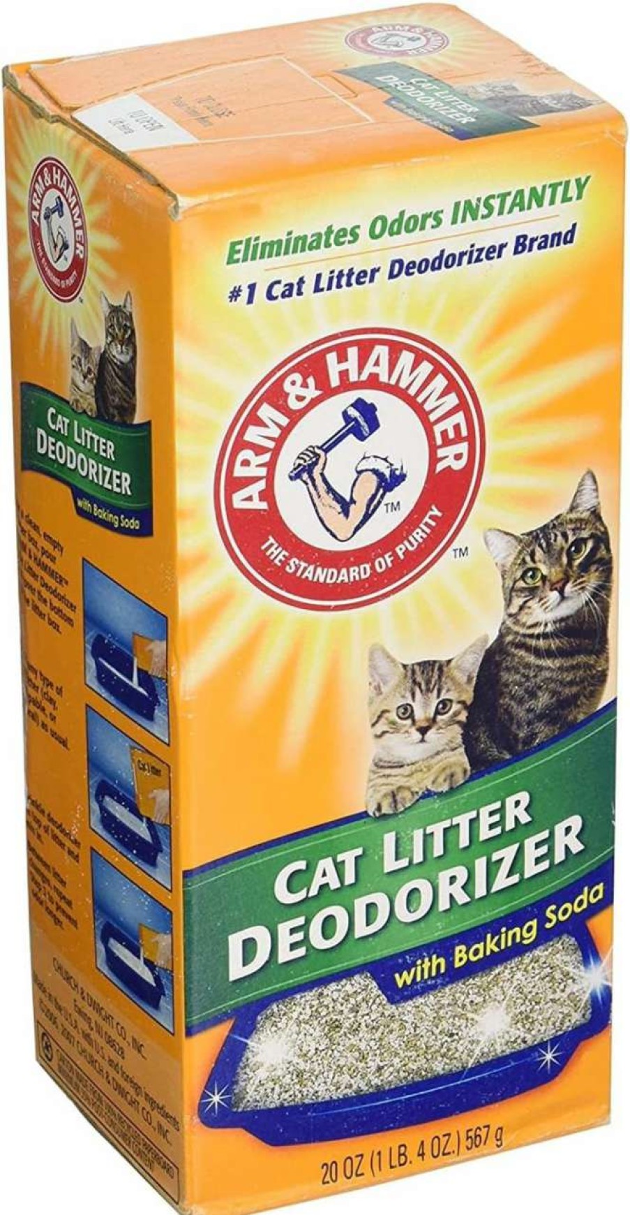 cat litter Arm & Hammer | Cat Litter Deodorizer Powder With Baking Soda, 20Oz