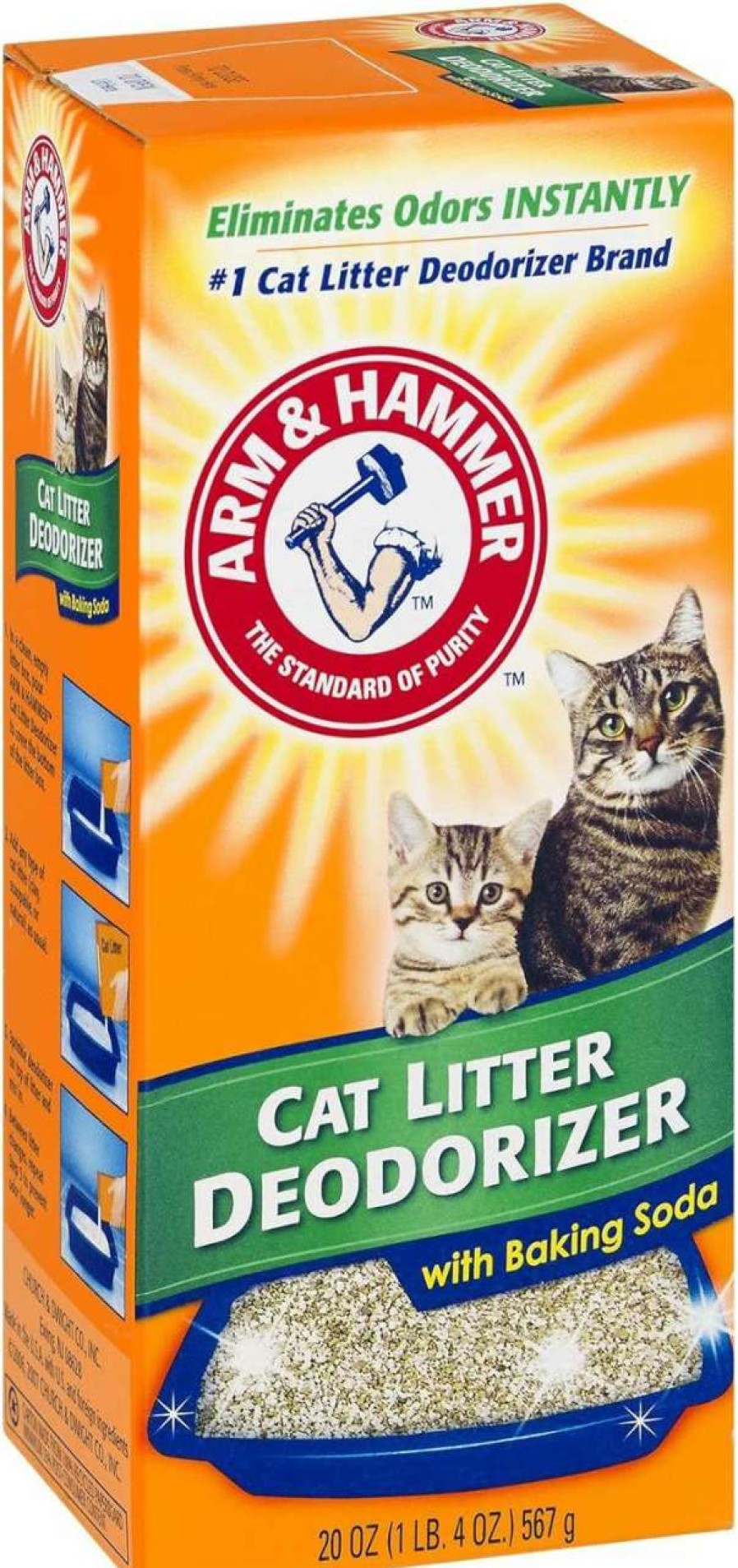 cat litter Arm & Hammer | Cat Litter Deodorizer Powder With Baking Soda, 20Oz