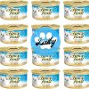 cat food wet LAIBY | Laiby Fancy Feast Wet Cat Food | Tuna Fish Food Flakes | Fancy Feast Canned Cat Food Wet Stickers (3 Oz Can, Pack Of 12)