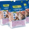 cat litter PetSafe | Petsafe Scoopfree Crystal Cat Litter - 5X Better Odor Control Than Clay Litter - Less Tracking & Dust For A Fresh Home - Non-Clumping - Two 4.3 Lb Bags Of Litter (8.6 Lb Total) - Lavender