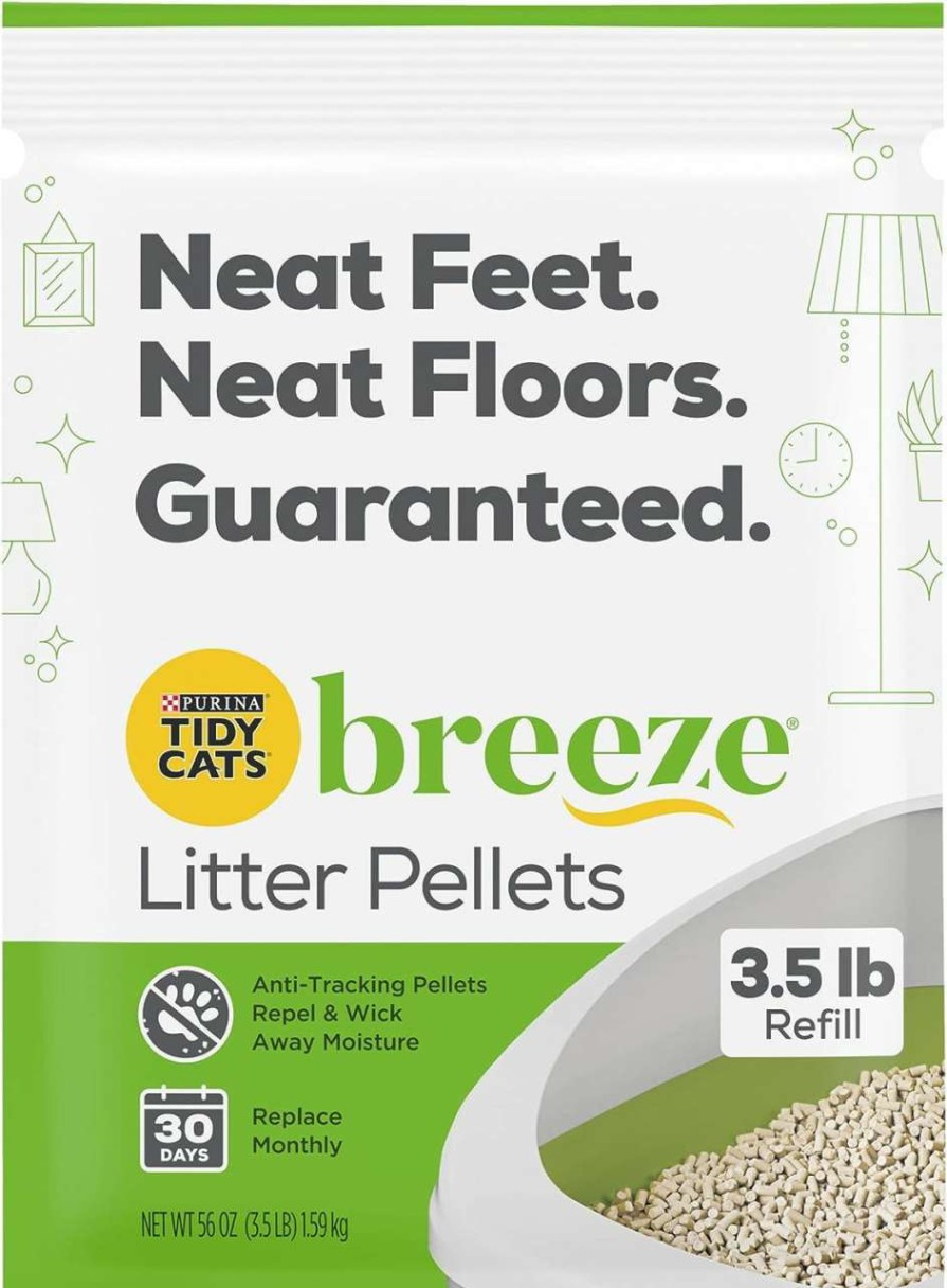 cat litter Tidy Cats | Tidy Cats Breeze Cat Litter Pellets - 3.5 Pounds, (Pack Of 4)