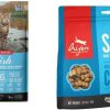 cat food ORIJEN | Orijen Dry Cat Food, Grain Free, Premium, High Protein, Fresh & Raw Animal Ingredients, Six Fish, 12Lb Freeze Dried Cat Treats, Six Fish, 1.25Oz