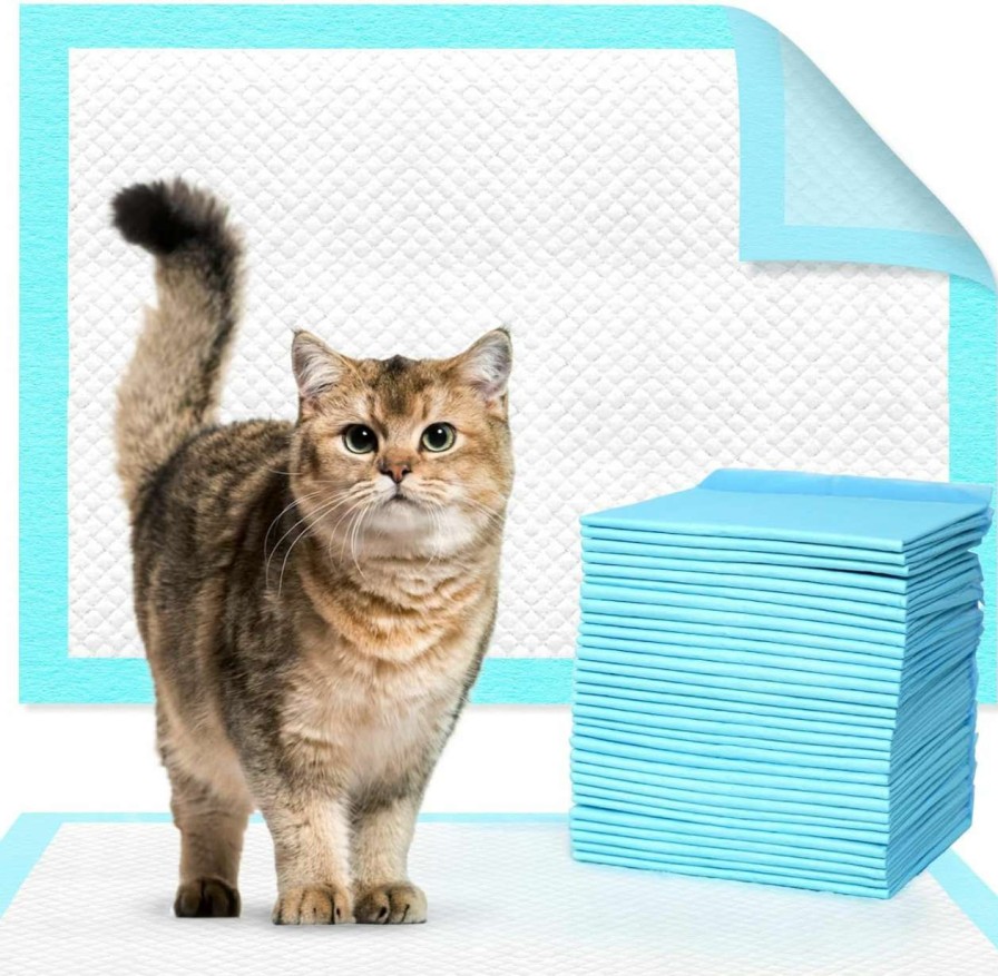 cat litter Beneluckyo | Beneluckyo Cat Pads For Breeze Systems 50 Count, Cat Litter Pads Refills Leak-Proof & Super Absorbent, Pee Pads For Cat Litter Box Fresh Lemon Scented