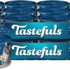 cat food Blue Buffalo | Blue Buffalo Tastefuls Natural Pate Wet Cat Food Variety Pack, Chicken, Turkey & Chicken And Ocean Fish & Tuna 5.5-Oz Cans (24 Count - 8 Of Each)