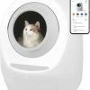 cat litter Smarty Pear | Leo'S Loo Too By Casa Leo - No Mess Automatic Self-Cleaning Cat Litter Box Bundle Includes Charcoal Filter, Built-In Scale, Smart Home App With Voice Control