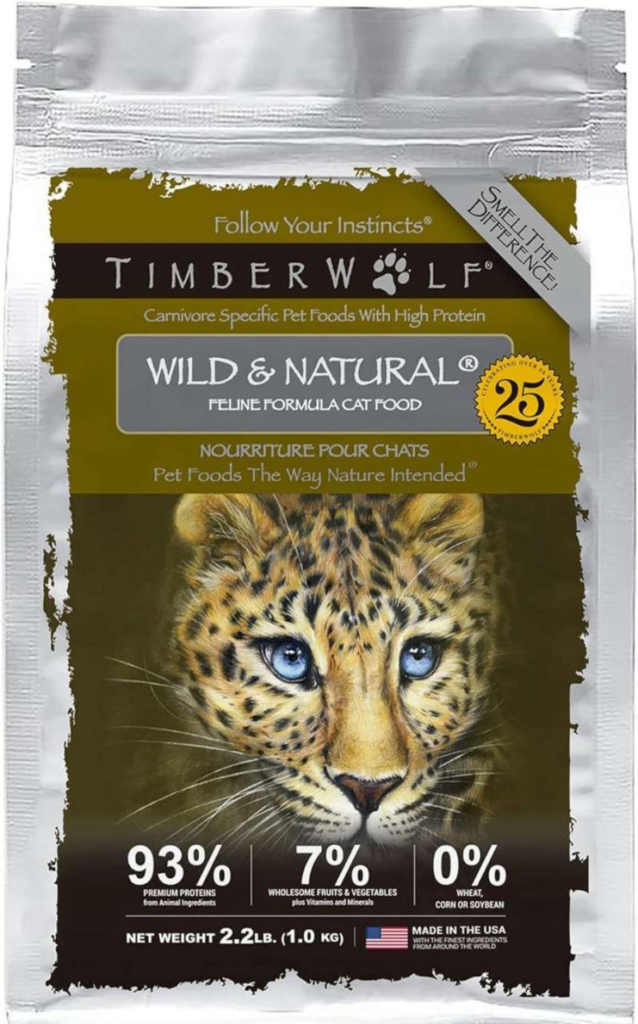 cat food dry Timberwolf | Timberwolf Wild & Natural Chicken Recipe With High Protein Dry Cat Food 2.2Lb