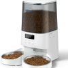 cat food wet Rellorus | Rellorus Automatic Cat Feeders, 5L/21Cups Cat Food Dispenser For Two Cats, Timed Cat Feeder With Double Bowls, 48 Portions 6 Meals Per Day For Cat And Small Dog, Memory Function, 10S Meal Call