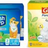 cat litter Fresh Step | Fresh Step Advanced Clumping Cat Litter With Gain, 37 Lbs Total, Extra Large (2 Pack Of 18.5Lb Boxes) + Glad Forceflex Protection Series Tall Trash Bags With Febreze, 13 Gal, 110 Ct