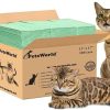 cat litter PETSWORLD | Petsworld Multi Cat Pad Refills For Cats Breeze Litter System, For 2 Cats, Ultra-Absorbent, Quick Dry - (50 Count, Fresh Scented)