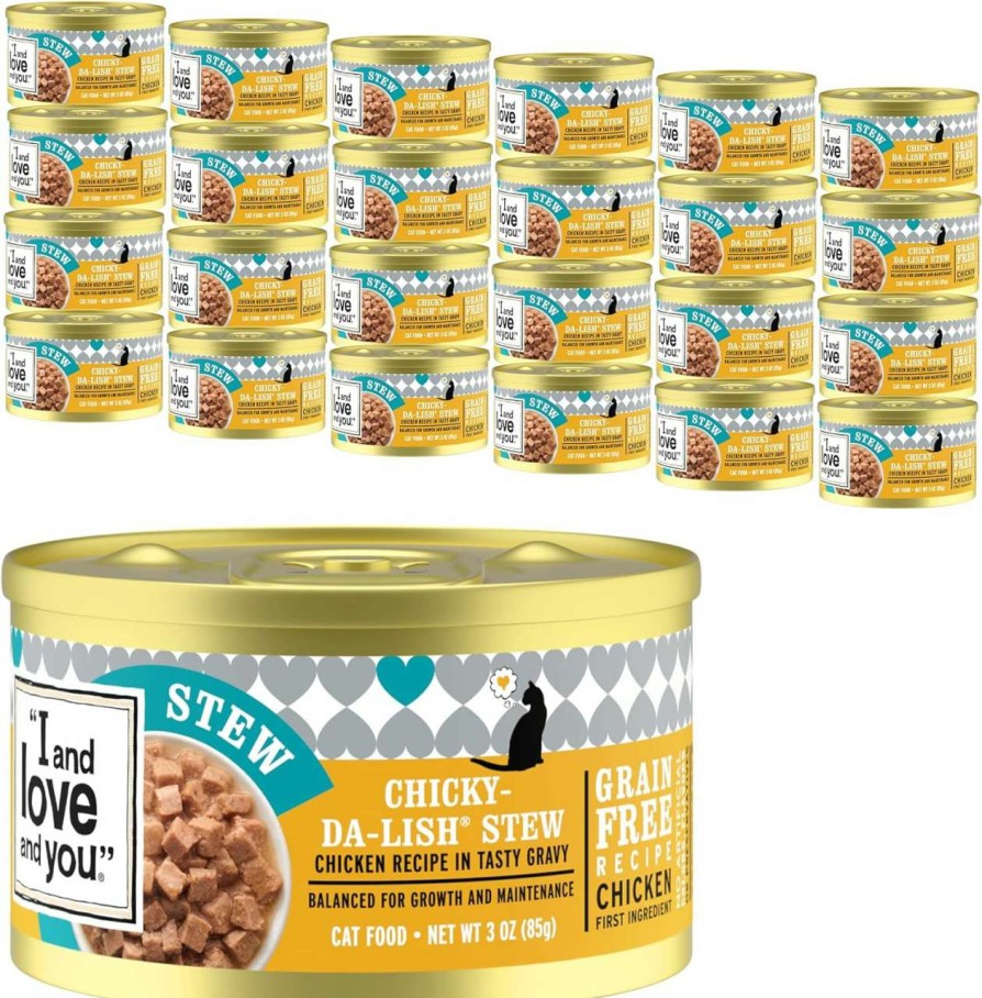 cat food wet I AND LOVE AND YOU | "I And Love And You" Naked Essentials Canned Wet Cat Food, Chicken Me Out Pate, Chicken Recipe, Grain Free, Real Meat, No Fillers, 5.5 Oz Cans, Pack Of 12 Cans