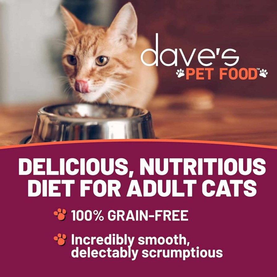 cat food wet Dave's Pet Food | Dave'S Pet Food Grain Free Wet Cat Food (Tuna & Chicken Dinner In Gravy), Naturally Healthy Canned Cat Food, Added Vitamins & Minerals, Wheat & Wheat Gluten-Free, 5.5 Oz Cans (Case Of 24)