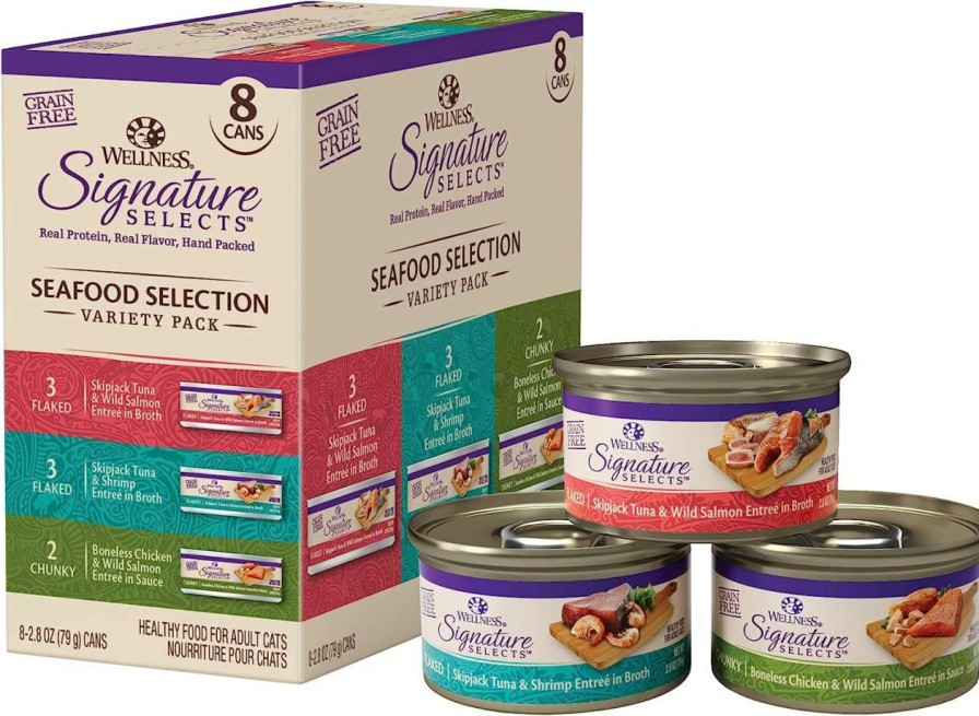 cat food Wellness | Signature Select Wet Cat Canned Variety Pack