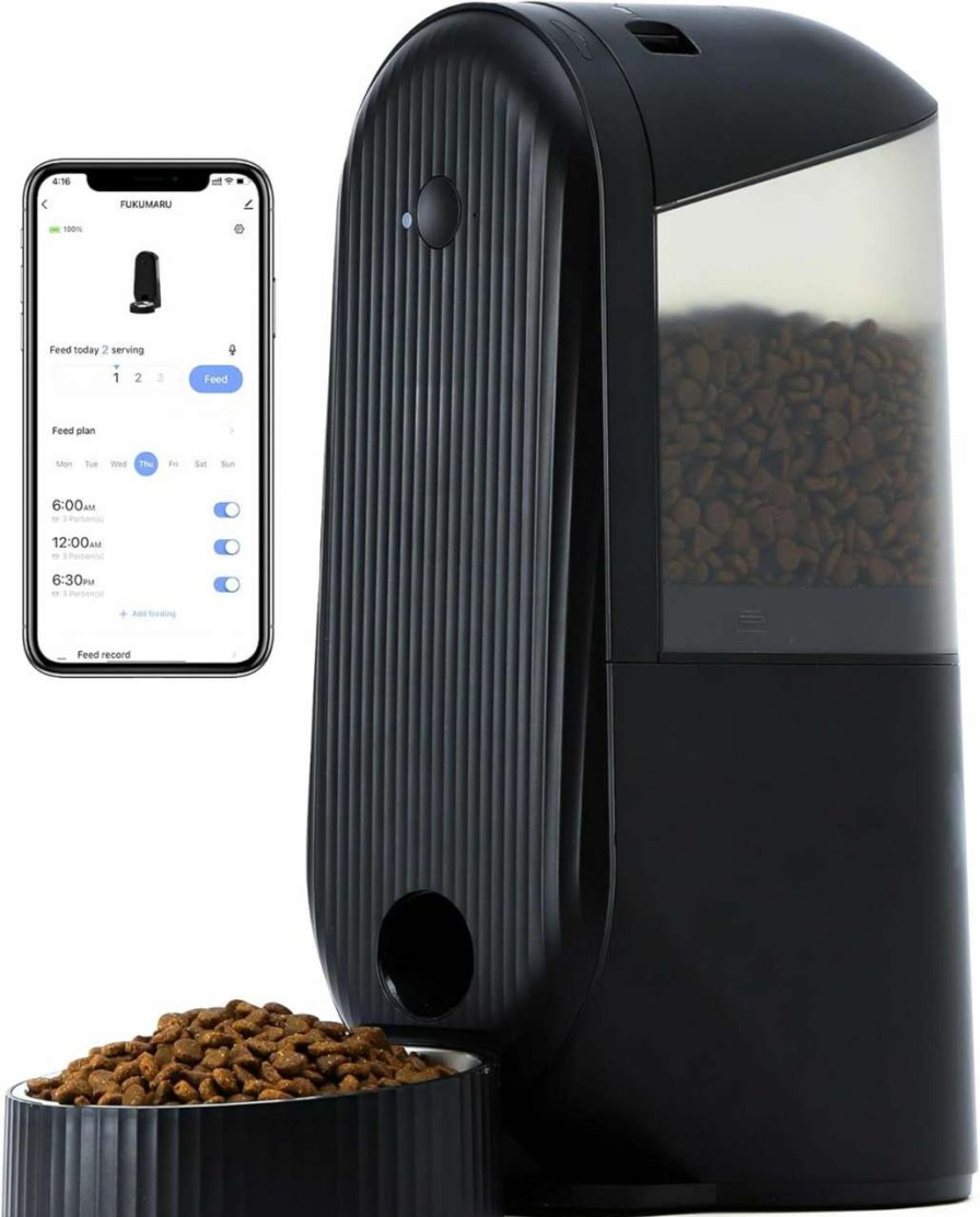 cat food FUKUMARU | Fukumaru Automatic Cat Feeder, Automatic Wifi Dog Feeders, Support Diy Meals And Timed Control Cat Food Dispenser, Suit For Most Cat And Dog Food