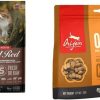 cat food ORIJEN | Orijen Dry Cat Food, Grain Free, Premium, High Protein, Fresh & Raw Animal Ingredients, Regional Red, 12Lb Freeze Dried Cat Treats, Original, 1.25Oz