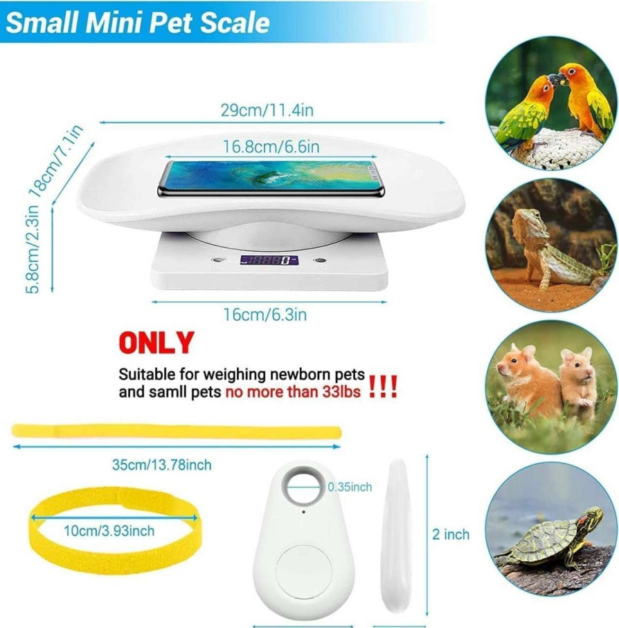 cat food dry YTCYKJ | Ytcykj Digital Puppy Scale For Whelping, Multi-Function Led Pet Weight Scale With Pet Thermometer Nail Clipper, Perfect For Puppy/Hamster/Hedgehog/Food, Capacity Up To 33 Lb