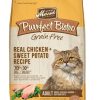 cat food dry Merrick | Merrick Purrfect Bistro Grain Free Cat Food, Real Chicken And Sweet Potato Dry Cat Food Recipe - 12 Lb. Bag