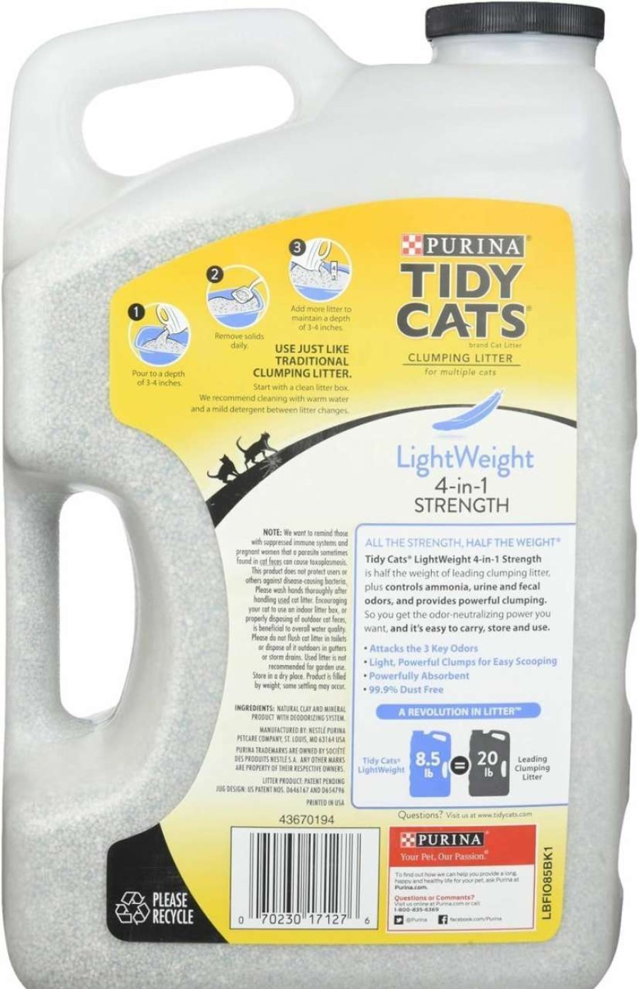 cat litter Purina Tidy Cats | Purina Tidy Cats 4-In-1 Cat Litter Light Weight, 8.5 Lbs