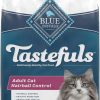 cat food Blue Buffalo | Blue Buffalo Tastefuls Hairball Control Natural Adult Dry Cat Food, Chicken, 7Lb Bag