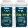 cat litter ALZOO | Alzoo Cat Litter Deodorizer, Concentrated Granules Absorb & Help Neutralize Odors, 100% Plant-Based Active Ingredients, Up To 30 Uses, Sweet Vanilla Scent, 26.6 Oz., Pack Of 2