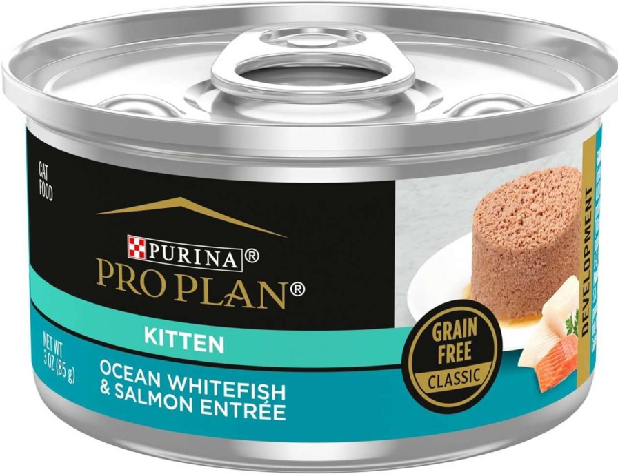 cat food Purina Pro Plan | Purina Pro Plan Grain Free Wet Kitten Food Pate, Formula - (24) 3 Oz. Pull-Top Cans