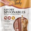 cat food dry Good'N'Tasty | Good 'N' Tasty Savory Spoonables With Real Chicken, Salmon & Duck, 10 Count Tube, Triple Flavor Squeezable Lickable Wet Treats For Cats With Built-In Spoon For Less Mess