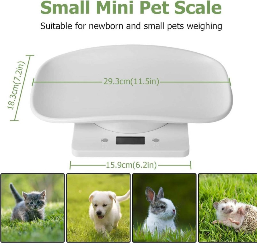 cat food YTCYKJ | Ytcykj Digital Pet Scale For Small Dogs, Multi-Function Led Puppy Weight Scale Accurately, Perfect For Puppy/ Itty/Hamster/Hedgehog/Food, Capacity Up To 22 Lb, Length 11Inch