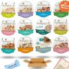 cat food wet LarasBundle | Larasbundle Applaws Wet Cat Food In Broth Pots Variety Pack | All 12 Flavors | 2.12 Ounces Each Bundled Cat Spring Toy And Fun Facts Booklet