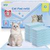 cat litter MED | Cat Litter Pads Superior Absorbent 25 Count Scent Generic Refill Compatible With Tidy Cat Breeze Litter System 16.9X11.4 Inch Enhanced Odor Control