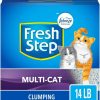 cat litter Fresh Step | Fresh Step Clumping Cat Litter With Febreze, 14 Lbs, Multi-Cat Odor Control