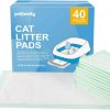 cat litter Petfamily | Petfamily Cat Litter Box Pads-Generic Refill For Tidy Cats Breeze Litter System,Litter Box Pads 16.9" X 11.4"-40 Count (Unscented)