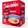 cat food Hartz | Delectables Bisque Senior Variety Lickable Cat Treat, 12 Count