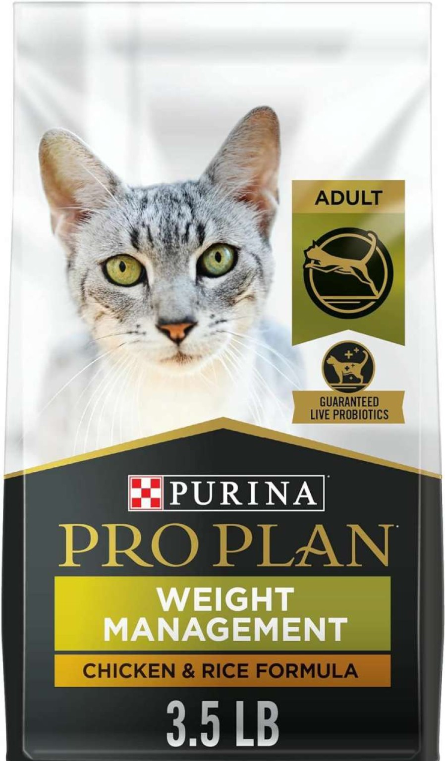 cat food Purina Pro Plan | Purina Pro Plan Weight Control Dry Cat Food, Chicken And Rice Formula - 3.5 Lb. Bag