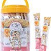 cat food wet Pet Craft Supply | Pet Craft Supply Lickable Cat Treats Tuna 50Ct Tub, Squeezable Tubes High Protein Cat Puree Wet Food Or Food Topper