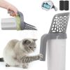 cat litter HVZZ | Cat Litter Shovel Scoop With Refill Bag For Pet, 2024 New Cat Litter Shovel Scoop With Bag, Pet Cat Litter Shovel Scoop Filter, Cat Litter Shovel Scoop Filter With Bags Ergonomic (3Pcs)