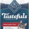 cat food dry Blue Buffalo | Blue Buffalo Tastefuls Indoor Natural Adult Dry Cat Food, Salmon 15Lb Bag