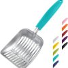 cat litter WePet | Wepet Cat Litter Scoop, Aluminum Alloy Sifter, Kitty Metal Scooper, Deep Shovel, Long Handle, Poop Sifting, Kitten Pooper Lifter, Durable, Heavy Duty, For Litter Box