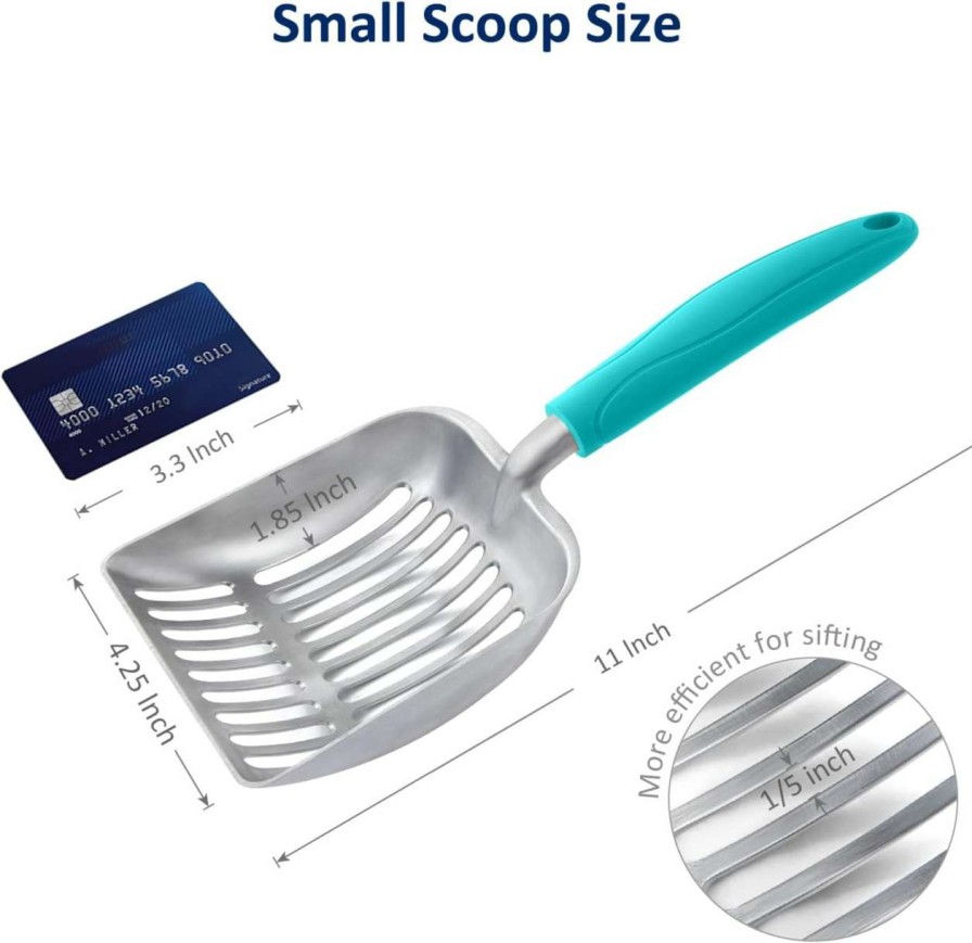 cat litter WePet | Wepet Cat Litter Scoop, Aluminum Alloy Sifter, Kitty Metal Scooper, Deep Shovel, Long Handle, Poop Sifting, Kitten Pooper Lifter, Durable, Heavy Duty, For Litter Box