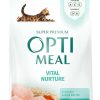 cat food dry OPtimeal | Optimeal Vital Nurture Kitten Food - Kitten Food Dry Chicken And Rice Recipe For Healthy Growth, High Energy, And Healthy Digestion And Immunity Support, Pack Of 2 Cat Food Carton Tubes 1.4Lbs Each