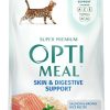 cat food dry OPtimeal | Optimeal Skin & Sensitive Stomach Cat Food - Proudly Ukrainian - Healthy Cat Food Dry Recipe For Skin & Digestive Support, Tasty Dry Cat Food For Pets (3.3 Lbs, Salmon & Brown Rice)