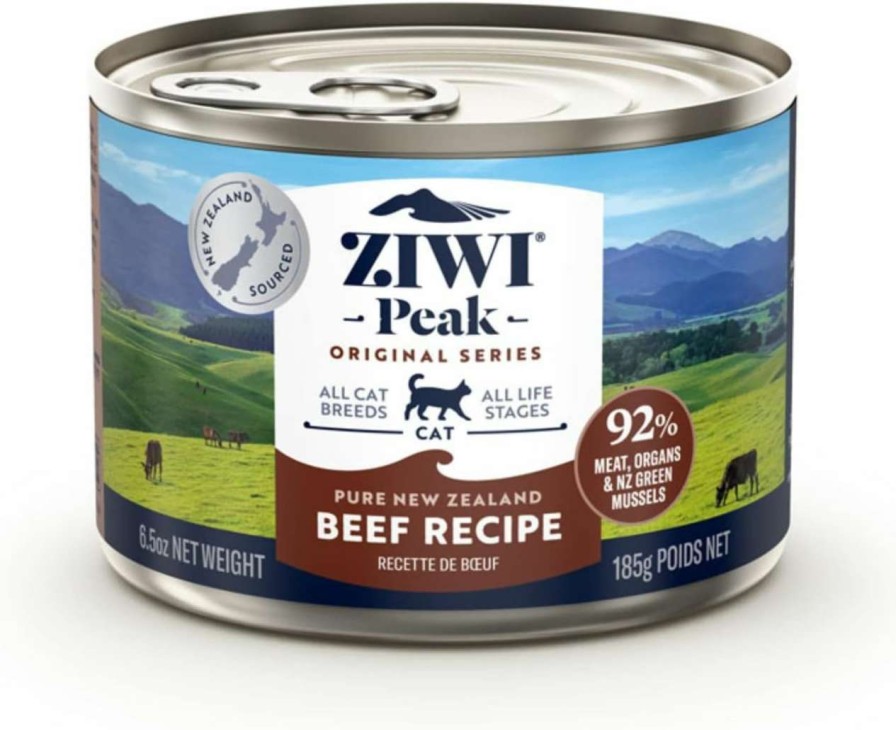 cat food ZIWI | Ziwi Peak Canned Wet Cat Food All Natural, High Protein, Grain Free, Limited Ingredient, With Superfoods (Venison, Case Of 12, 6.5Oz Cans)