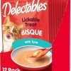 cat food wet Hartz | Delectables Bisque Lickable Wet Cat Treats - Tuna & Shrimp - 12 Pack