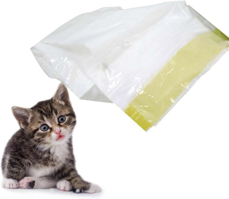 cat litter Beavorty | Beavorty 14 Pcs Lining Cat Litter Box Trash Bag White Cat Litter Mat Pet